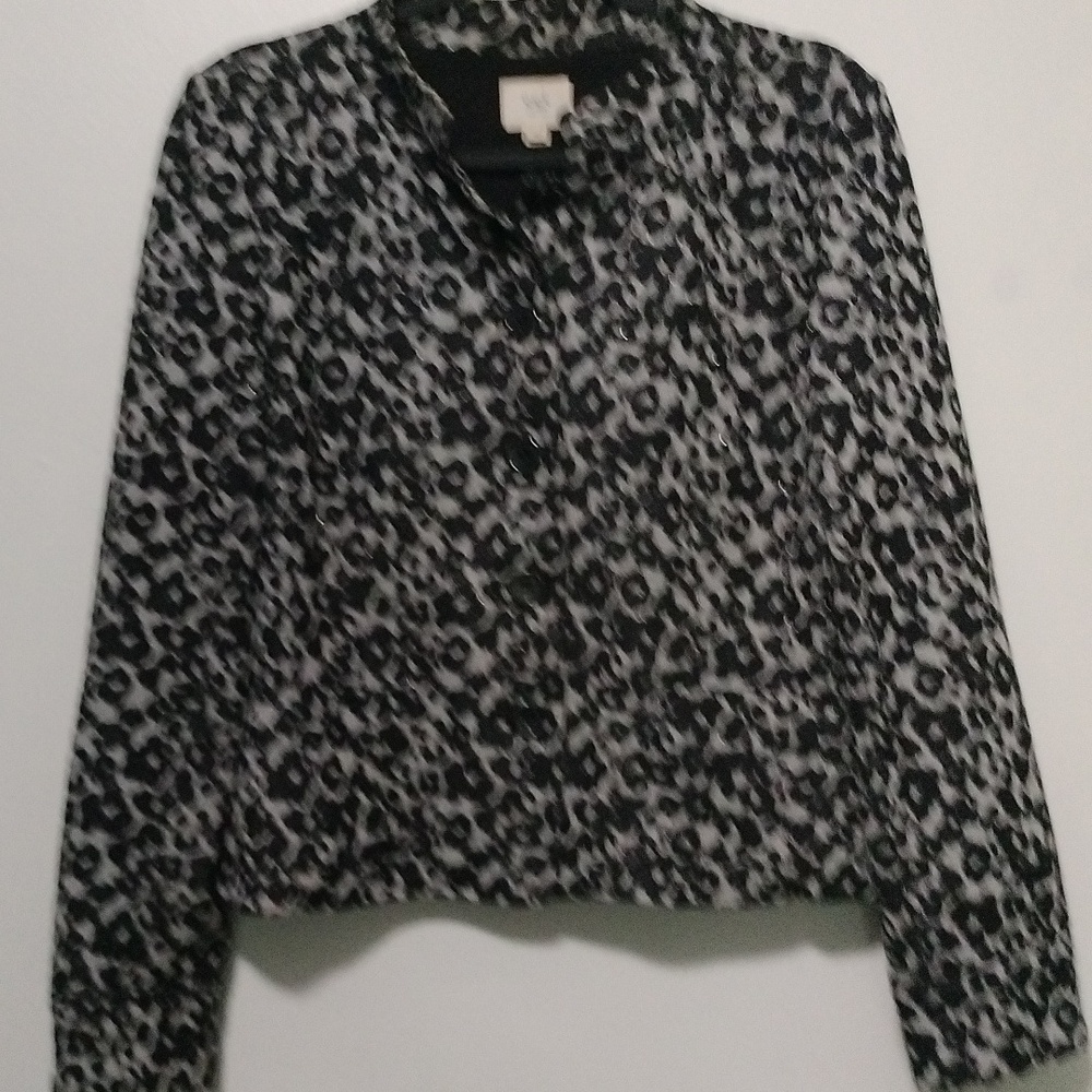Eci petite button down top jacket size 14p